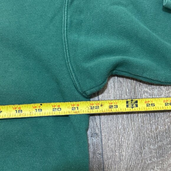 VTG Guess Jeans Sweatshirt Men's Medium Green Embroidered Crewneck 90s USA - Picture 6 of 7
